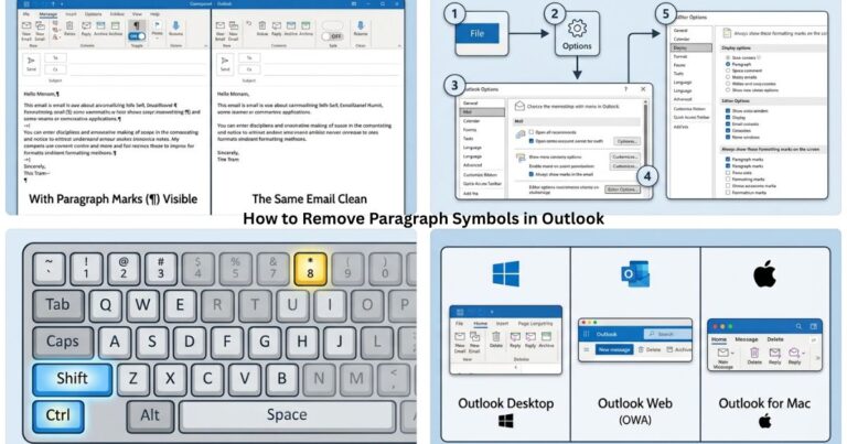 How to Remove Paragraph Symbols in Outlook