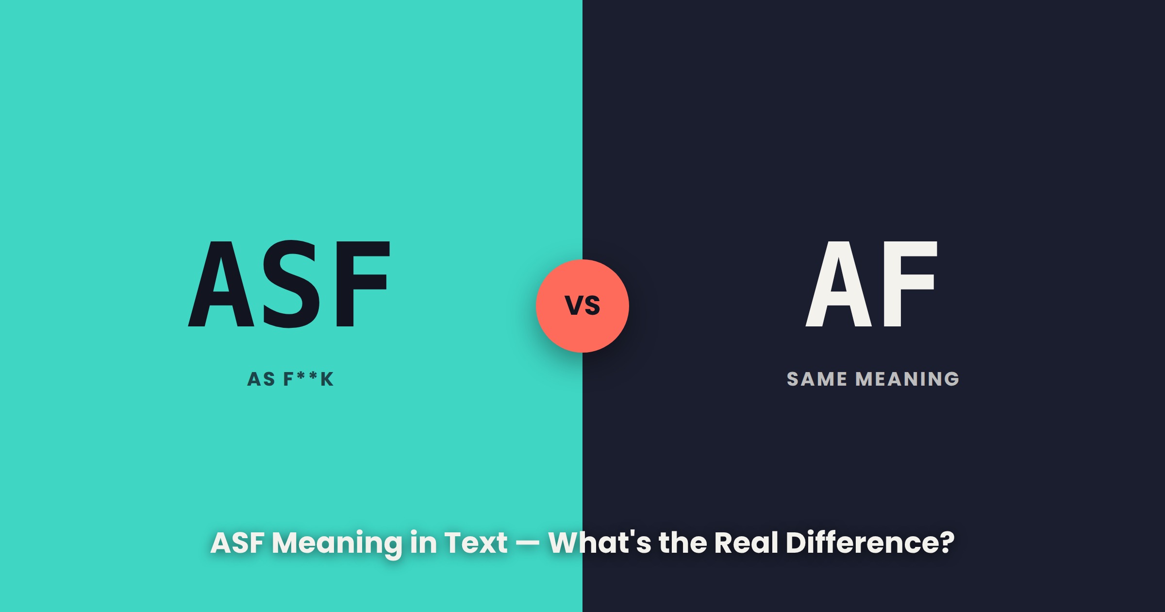 ASF Meaning in Text