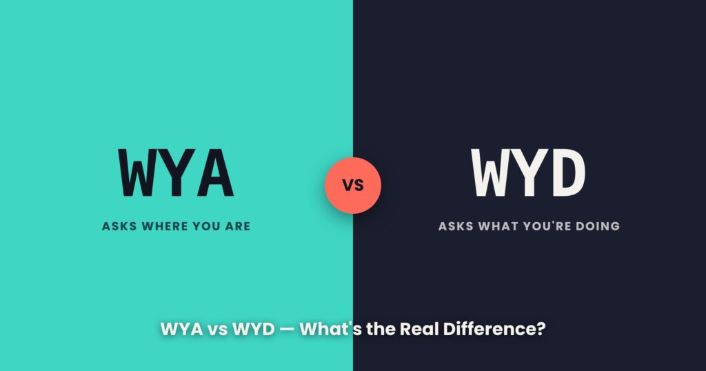 WYA Meaning in Text