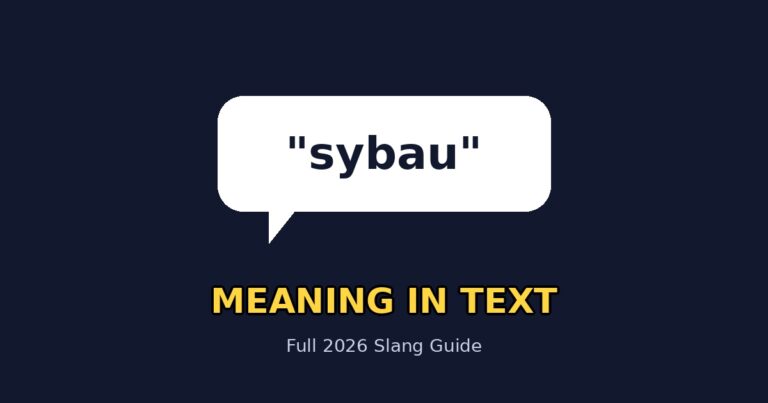 sybau meaning in text