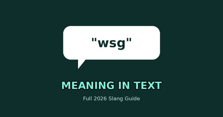 WSG Meaning in Text