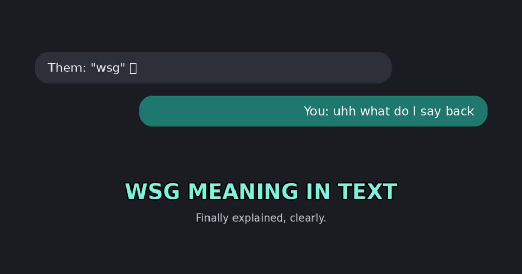 WSG Meaning 