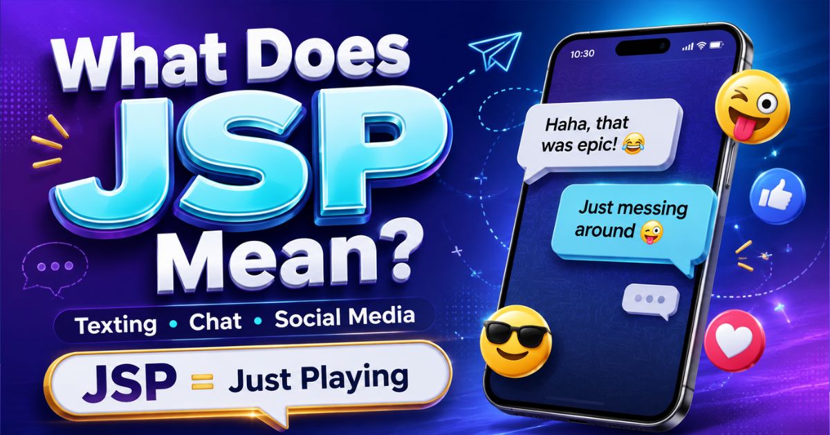 What Does JSP Mean in Text