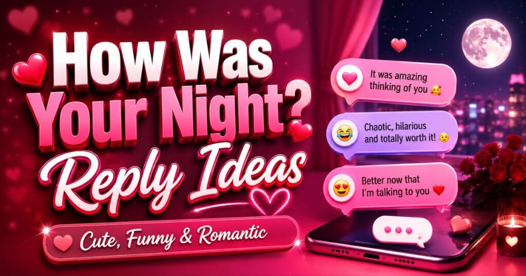 Replies to How Was Your Night?
