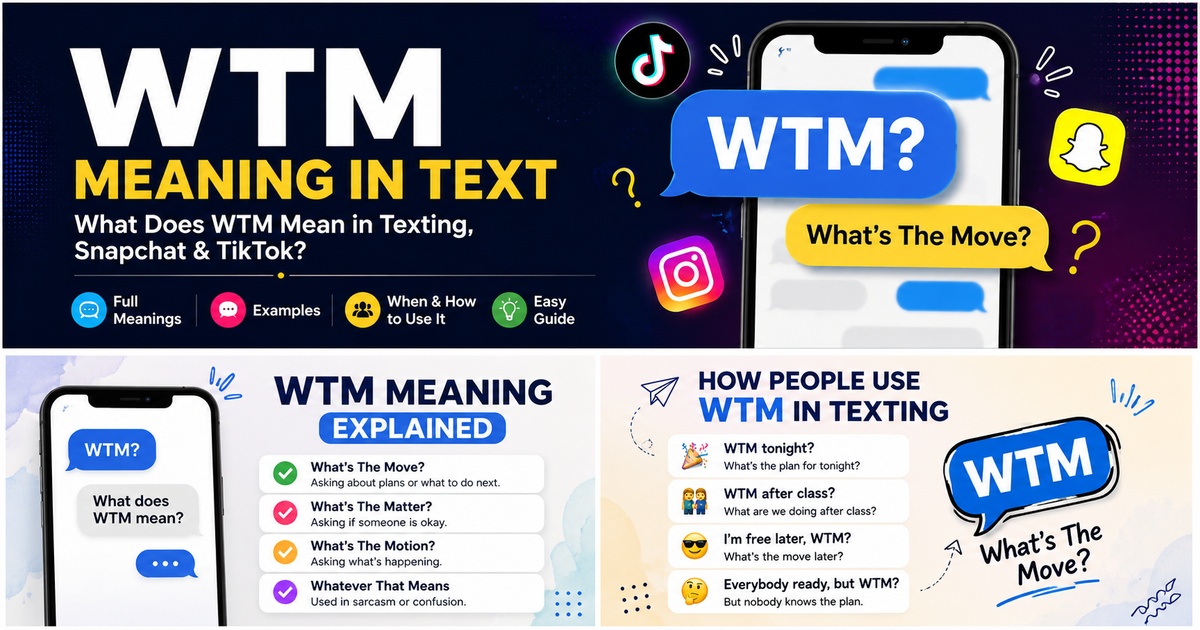 WTM meaning in text