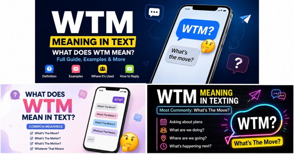 What does WTM mean in text